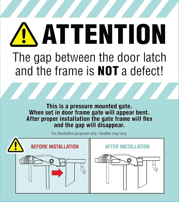 Regalo Safety 29-49" Easy Step Extra Wide Baby Gate for Doorways & Bottom of Stairs, Pressure Mounted Safety Gate with Door for Babies, Toddlers & Pets, Platinum