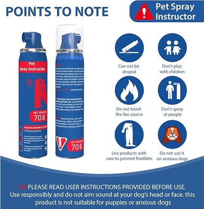 Gutes Leben Dog Corrector Spray, 70ml, Instructor Spray Dog Trainer for Stops Barking, Jumping Up, Help Stop Unnecessary Dog Behaviour, Safe, Humane Effective(1 Pack)