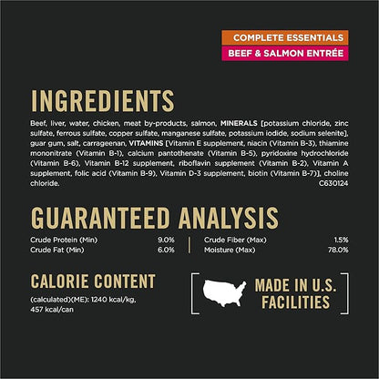 Purina Pro Plan Dog Food Grain Free, Classic Beef and Salmon Entrée - 13 oz. Cans,(Pack of 24)
