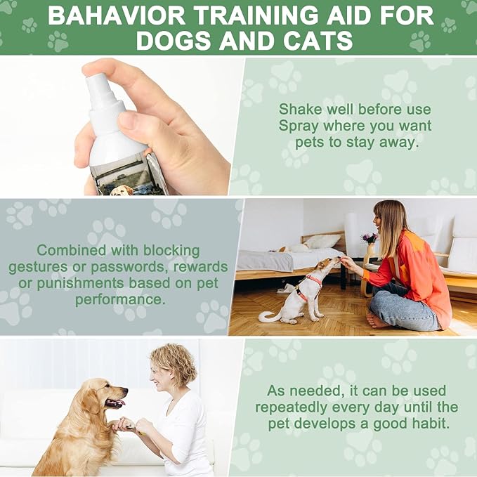 Bitter Apple Spray for Dogs 250ML - No Chew Spray for Cats to Prevent Scratching, Dog Repellent & Anti Chew Spray to Stop Dogs from Chewing Furniture, Pet Training Aid