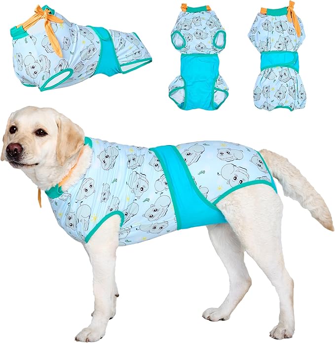 LovinPet Recovery Suit for Dogs: Onesie for Dogs After Surgery Female & Male Anti-Licking Protection Full Body Coverage for Anti-Shedding