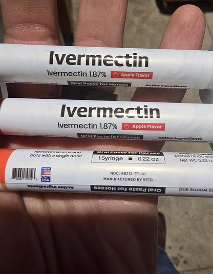 Ivermectin for Horses & Sheep 1.87% Concentration, 6cc, 3 Pack
