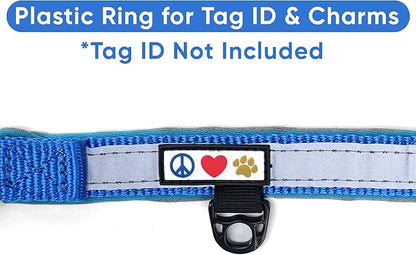 Pawtitas Lumberjack Padded Martingale Collar for Dogs | Soft Neoprene Dog Collar for Your pet's Comfort Made with Reflective Band for Maximum Visibility | Fits Small and Large Pets - XXS Blue