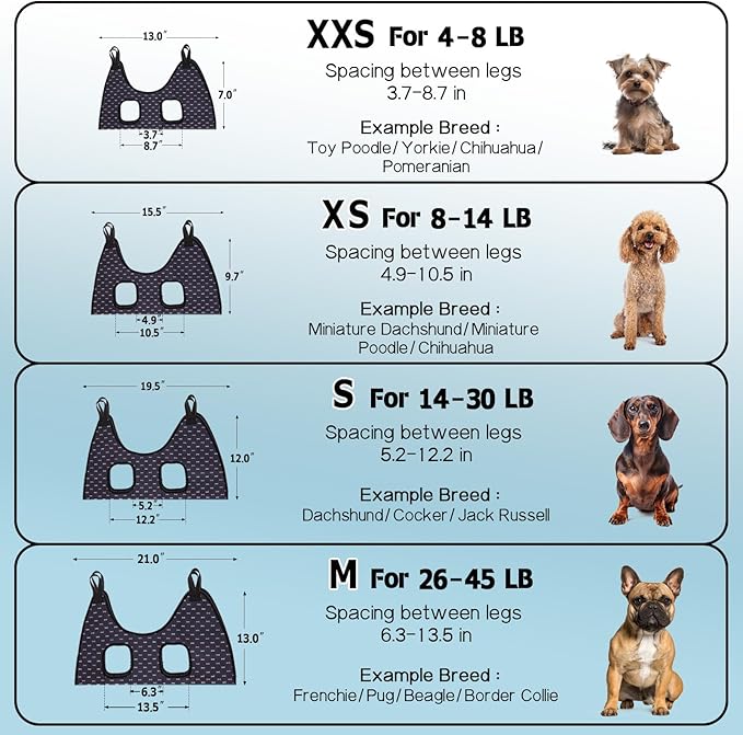 Supet Dog Grooming Hammock Harness for Dogs Cats, Restraint Dog & Small Animal Leashes Sling for Groomingk for Nail Trimming (Black Currant, S)