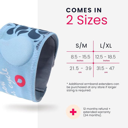 Tempdrop Fertility and Ovulation Tracker –Wearable Basal Body Temperature (BBT) Monitoring Sensor and Fertility Charting App Includes Comfortable Armband (L/XL - 12.5-18.5 Inches)