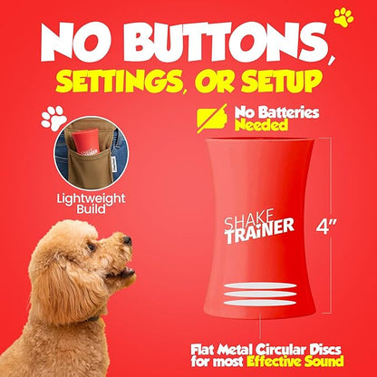 ShakeTrainer - The Original Humane Dog Training Kit with Instructional Video, Dog Training & Behavior Kit for Barking, Jumping & All Bad Habits Without Shocking or Spraying, Easy to Use, Made in USA