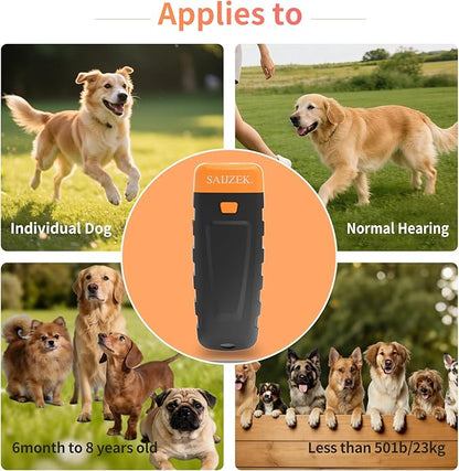 Ultrasonic Dog Trainer | Bark Deterrent Training Device | Anti Barking Silencer | Barks No More Devices | Stop Control Dogs Bad Behavior | Stopper Corrector Clicker Repellent