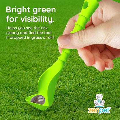 ZenPet Tick Tornado Tick Remover Tool for Dogs, Cats, Horses, Humans (4 Pack) – Safe & Easy Tick Removal, Vet-Approved Grabber Tool for Hiking, Camping, Travel, Lyme Disease & Infection Prevention