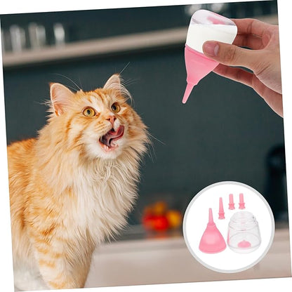 Yardwe Pet Feeding Bottles for Kitten Nursing Puppy Milk Feeder Small Pet Supply Lightweight and Portable Cat Feeding Bottle