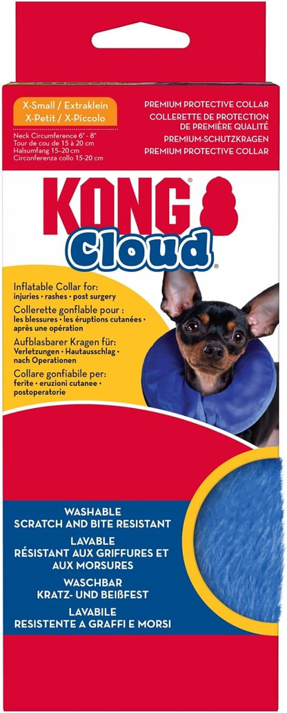 KONG - Cloud Collar - Plush, Inflatable E-Collar - For Injuries, Rashes and Post Surgery Recovery - For Extra Small Dogs/Cats