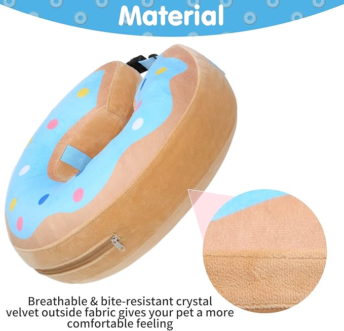 BINGPET Protective Dog Cone Collar,Soft Recovery Pet Cone for Dogs Cats,Washable Protective Recovery Collar for Large Medium Small Dogs,Inflatable Dog Cone
