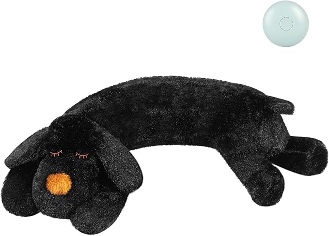 WEOK Heartbeat Puppy for Dogs-for Separation Anxiety Relief, Heartbeat Stuffed Animal Anxiety Calming Behavioral Aid Plush Toy for Dogs Cats Pets