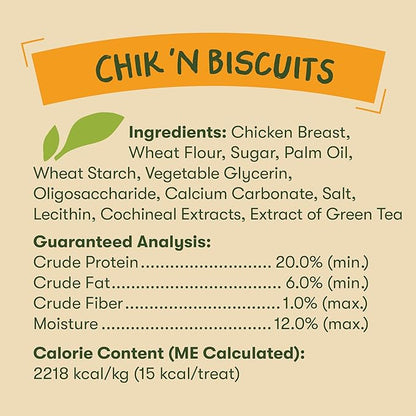 Pet 'n Shape Chik 'n Wrapped Biscuits – Natural Chicken Wrapped Dog Treats - 35 Ounce