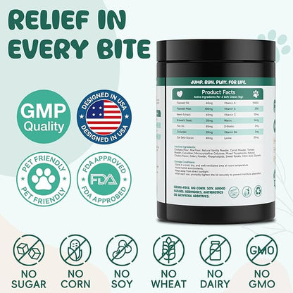Flea and Tick Prevention for Dogs Chewable, Natural Oral Flea and Tick Treatment, Dog Flea Chews Support Skin & Digestive Supplement for Puppies & All Breeds 200 PCS