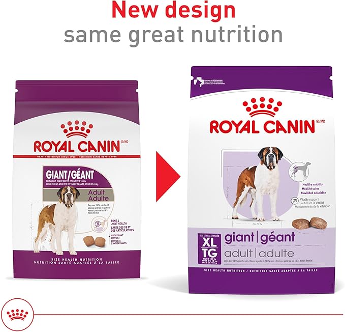 Royal Canin Size Health Nutrition Giant Adult Dry Dog Food, 30 lb Bag