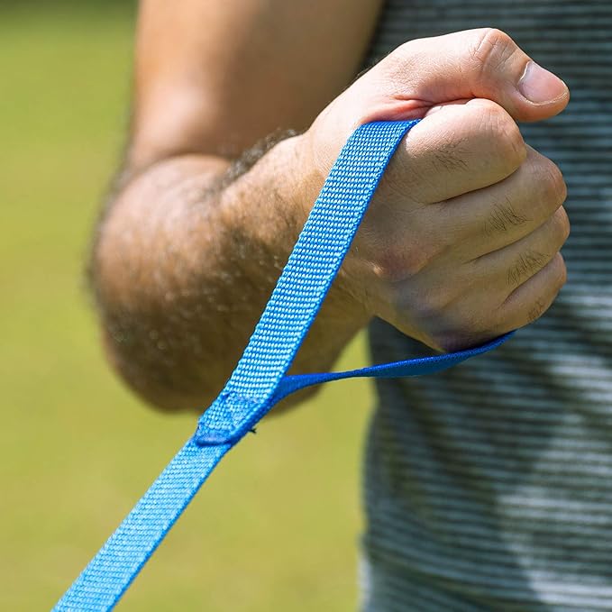 Hi Kiss Dog/Puppy Obedience Recall Training Agility Lead - 15ft, 20ft, 30ft, 50ft, 100ft Training Leash - Great for Play, Camping, or Backyard Blue - 30 Feet