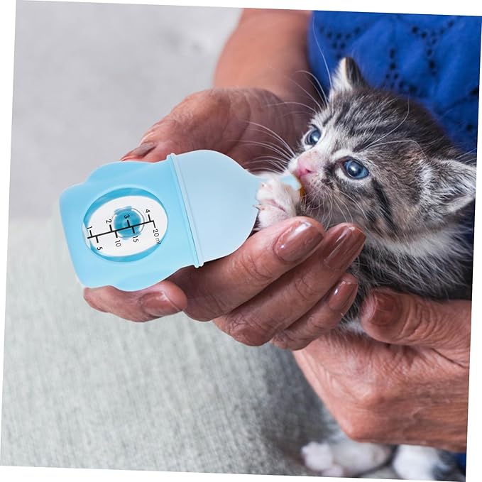 Hemoton Mini Pet Feeder Kitten Nipples Portable Nursing Bottle for Newborn Kitten Milk Feeder Measurement