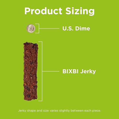 BIXBI Skin & Coat Support Chicken Jerky Dog Treats, 5 oz - USA Made Grain Free Dog Treats - Antioxidant Rich to Support Shiny, Full Bodied Coats - High in Protein, Whole Food Nutrition, No Fillers