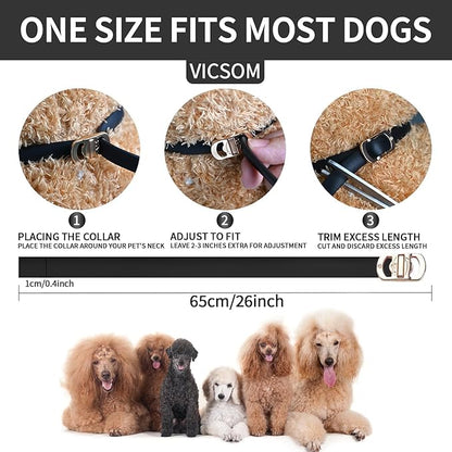 4 Pack Flea & Tick Protection for Dogs, 32-Month Waterproof Adjustable Repellent Collar, Long-Lasting Pest Prevention for Small Medium Large Breeds, Black