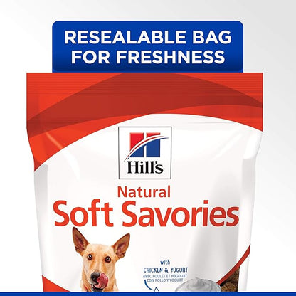 Hill's Natural Soft Savories Dog Treats, Chicken & Yogurt, 8 oz. Bag