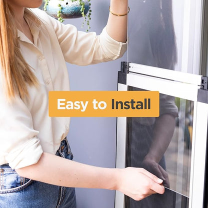 Hakuna Pets Patio Pet Door 3.9” Height Extension, Fits Screen Insert Panel for Small Doors, Silver
