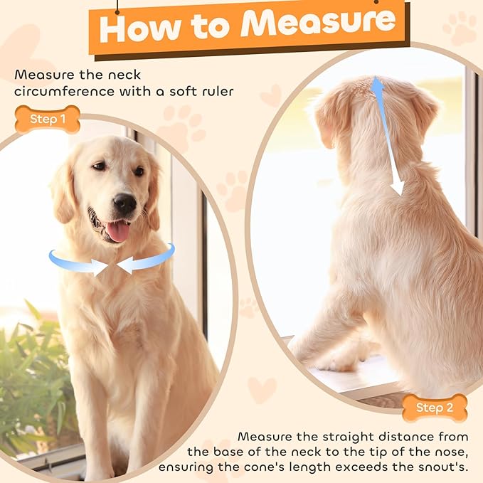 Soft Dog Cone Collar for Large Medium Small Dogs, Adjustable Cones for Dogs to Stop Licking, Recovery Collar After Surgery to Prevent Licking-Comfortable Alternative to Dog Cones(XL(Neck:17.5"-20.7")