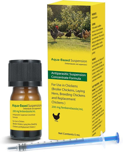 Dewormer Liquid for Chickens, 5 mL