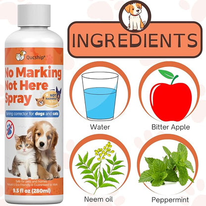 8oz No More Peeing in the House, Pee Spray for Dogs Indoor & Outdoor, Stop Dog Urinating with Dog Stay Away Spray, Don't Pee Here Dogs Training Spray