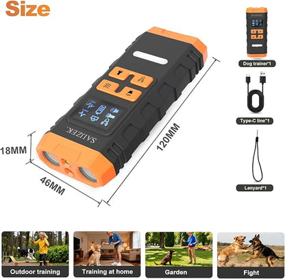 Ultrasonic Dog Trainer G3, Anti-Barking Device for Dogs, 2025 Upgraded Sonic Bark Deterrent, 5-in-1 Handheld Discipline Training Tool to Stop and Control Barks, Bad behaviors