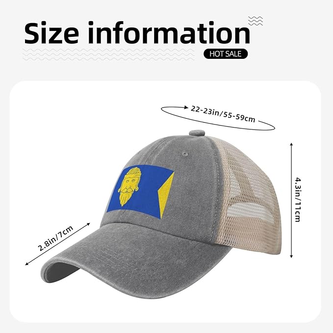 Classic Wormer vlag Denim mesh Cap Truck Driver Baseball hat Breathable Adjustable dad caps Black