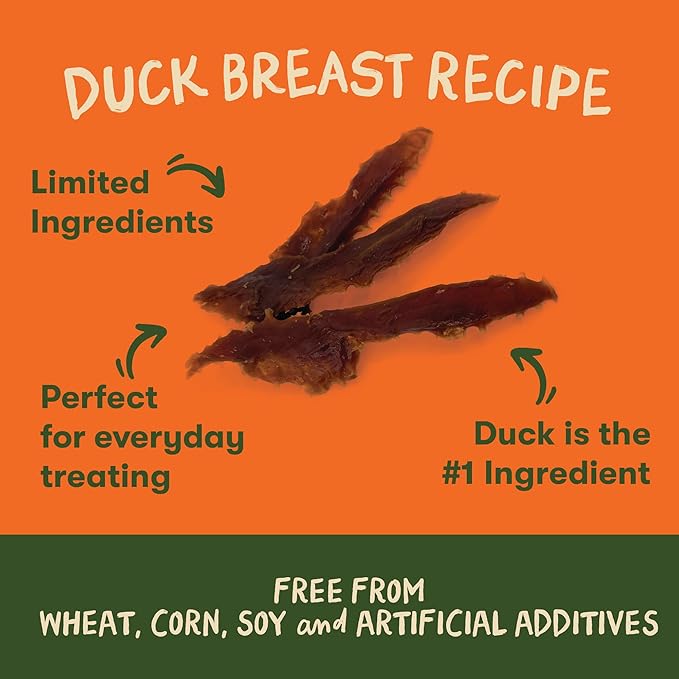 Pet 'n Shape Duck Breast Jerky Dog Treats - 16 Ounce