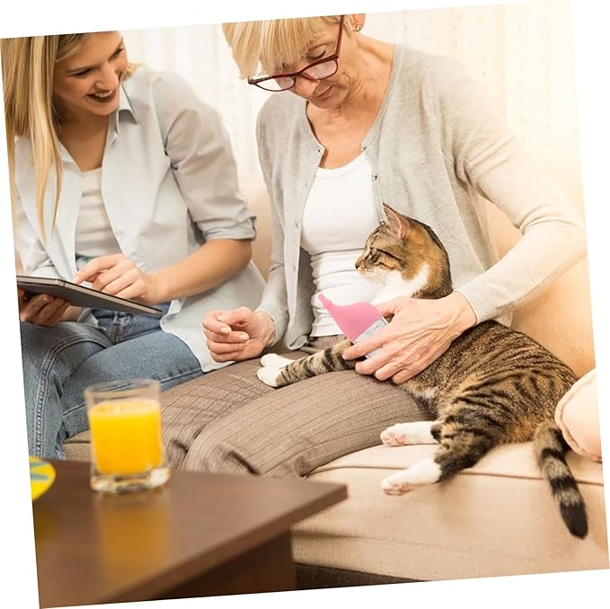 SUPVOX Pet Feeder Bottle Soft Nipple Kitten and Puppy Nursing Bottle Milk Feeder for Newborn Pets Safe Milk Feeding