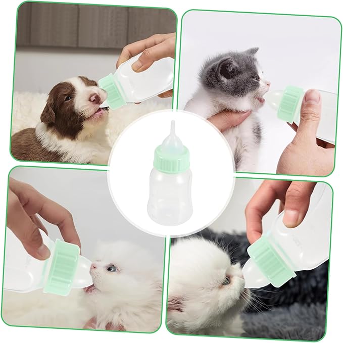 1set Cat and Dog Nursing Bottle Kit Portable Pet Feeding Milk Bottle Set for Kittens Puppies and Small Animals Easy to Clean Lightweight Feeding Tool