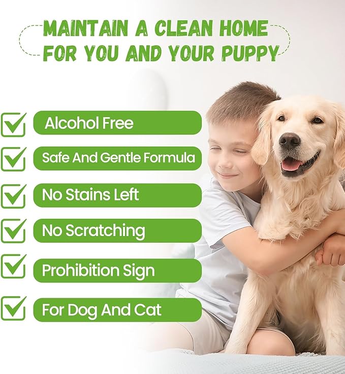 No Chew Spray for Dogs, 200ML Bitter Apple Spray for Dogs Cats Anti Chewing Licking from Furniture, Shoes, Bandages, Dog Training & Behavior Aids Spray, Indoor & Outdoor Use 1 Pack