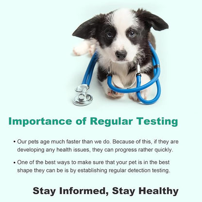 Urine Test Strips for Dogs Cats - 100 Counts Urinalysis Test Strips for Pets 10 in 1 Testing Protein Blood Leukocytes pH Nitrite and More Dog Cat Test Kit for Pets