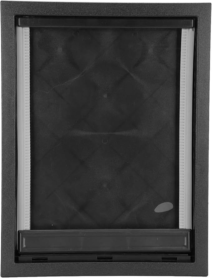 Dioche Pet Door for Large Dogs WallMounted Dog Door with BuiltIn Magnet Removable Installation Pet Accessory for Easy Indoor Outdoor Access (Black)