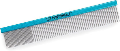 Master Grooming Tools Aluminum Finishing Comb — Versatile Combs for Grooming Dogs, 10", Black (Pack of 3)