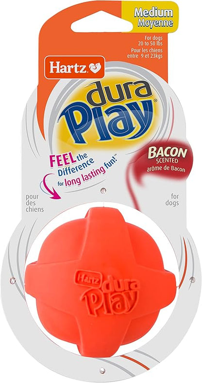Hartz DuraPlay Bacon Scented Dog Toys for Medium Breeds, 1 Count