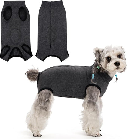 Coppthinktu Recovery Suit for Dogs After Surgery, Dog Onesie Surgery Recovery Suit for Female Spay, Soft Surgical Pajamas Bodysuits for Puppy to Prevent Licking Dog Cone Alternative