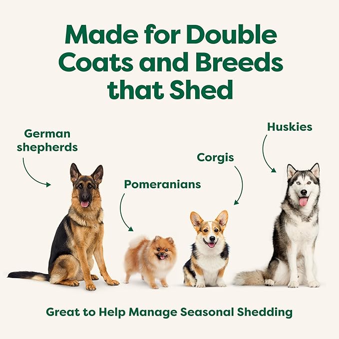 Earth Rated Deshedding Dog Shampoo, Hypoallergenic 3-in-1, Shampoo & Conditioner for Dogs & Puppies, Deodorizing, 98.5% Natural Origin Ingredients, 16 oz