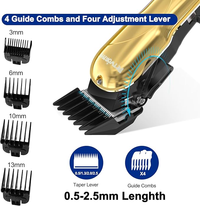 Quiet Dog Grooming Kit - 2000mAh Dog Clippers for Heavy Thick Hair Coats, Waterproof Rechargeable Cordless Clippers, Safe and Easy to Clean Pet Grooming