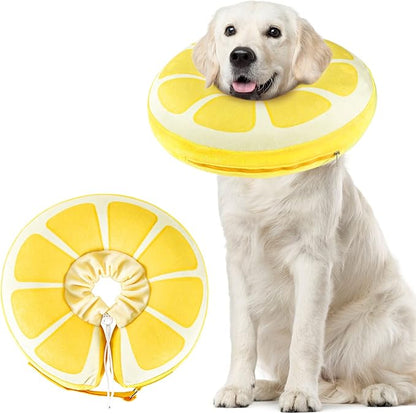 Inflatable Dog Cone, Protective Inflatable Collar for Small Dogs,Soft Adjustable Pet Cone Alternative After Surgery for Wound Healing and Prevent from Biting or Scratching