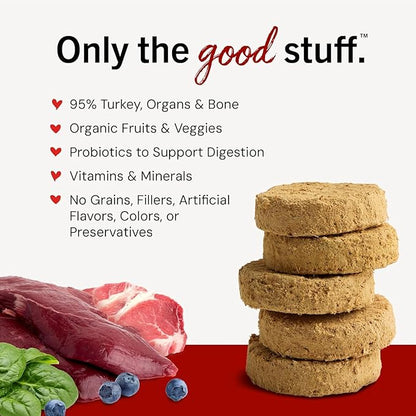 Stella & Chewy's Freeze-Dried Raw Dinner Patties - Simply Venison Recipe - High Protein Grain-Free Puppy & Dog Food - Perfect for Picky Eaters - 25 oz (Pack of 2)
