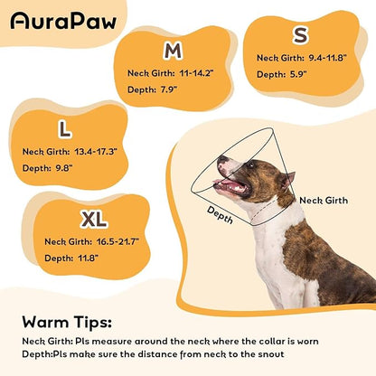 Soft Dog Cone for Dogs After Surgery,Foldable Dog's Cone Collar,Adjustable E Collar Alternative to Stop Licking,Pet Cones for Dog,Doggy Surgery Collar,Dogs Recovery Collars & Cones,Brown,M