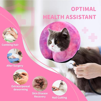 Inflatable Dog Recovery Collar, Dog Cone Collar for After Surgery, Prevent Dogs from Biting & Scratching Wound E-Collars to Help with Healing Soft Pet Recovery Collar Does
