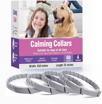 Tcllka Stress Separation Lasts 60 Days Relieve Bad Behavior 25 Inches Size Flexible Adjustable for All Small Medium and Large Dog
