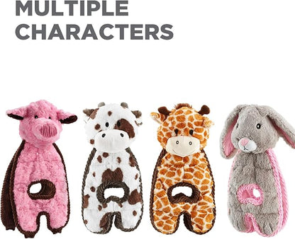 Outward Hound by Charming Pet Cuddle Tugs Cow Plush Squeaky Dog Toy