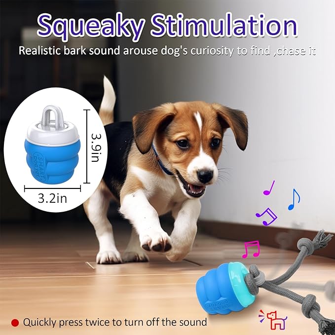 Giociv Interactive Dog Toys with Motion Activated, Squeaky Dog Toy for Daily Training, Keep Dogs Busy