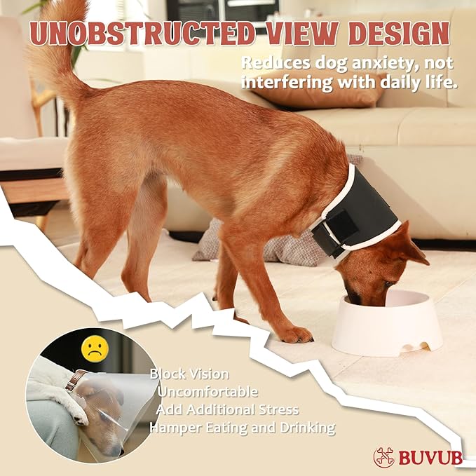 Dog Neck Brace Supports Pet's Neck with Cervical Vertebral Sprains Instability Intervertebral Disk Disease (IVDD) Collar for Dog (Wide L)