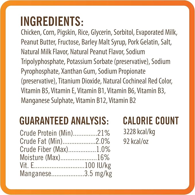 NutriChomps Dog Chews 5-inch Twists, Easy to Digest, Rawhide-Free Dog Treats, 10 Count, Real Peanut Butter flavor (Packaging May Vary)